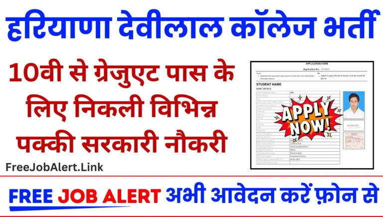 Devilal College Of Ayurveda Vacancy 2024 दसवीं से ग्रेजुएट पास के लिए निकली पक्की सरकारी नौकरी