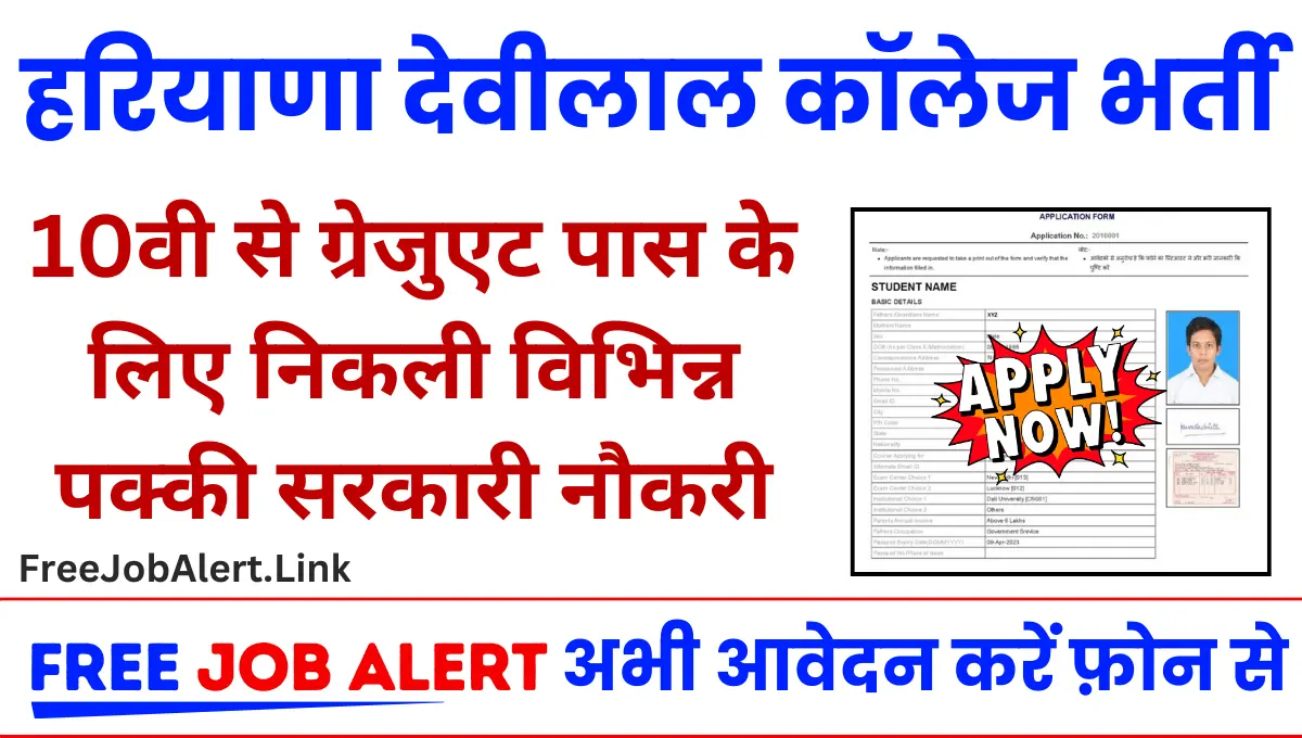 Devilal College Of Ayurveda Vacancy 2024 दसवीं से ग्रेजुएट पास के लिए निकली पक्की सरकारी नौकरी