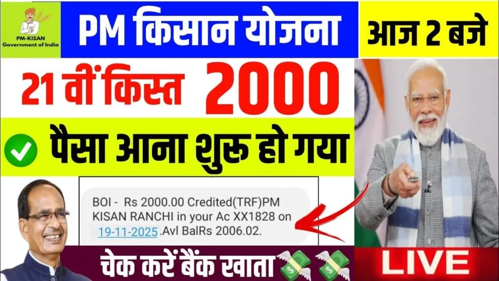 PM Kisan 21st Installment 2025